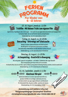 Sommerferienprogramm für Kinder